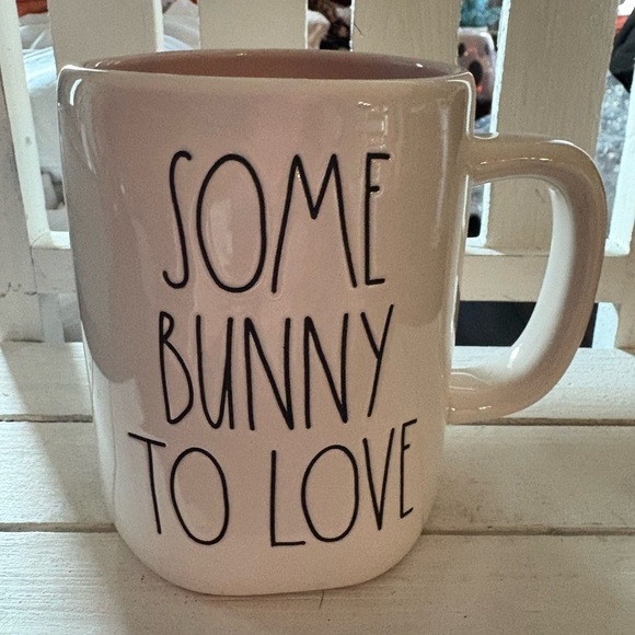 Rae Dunn Cream 'Some Bunny to Love' Mug - Picture 1 of 4